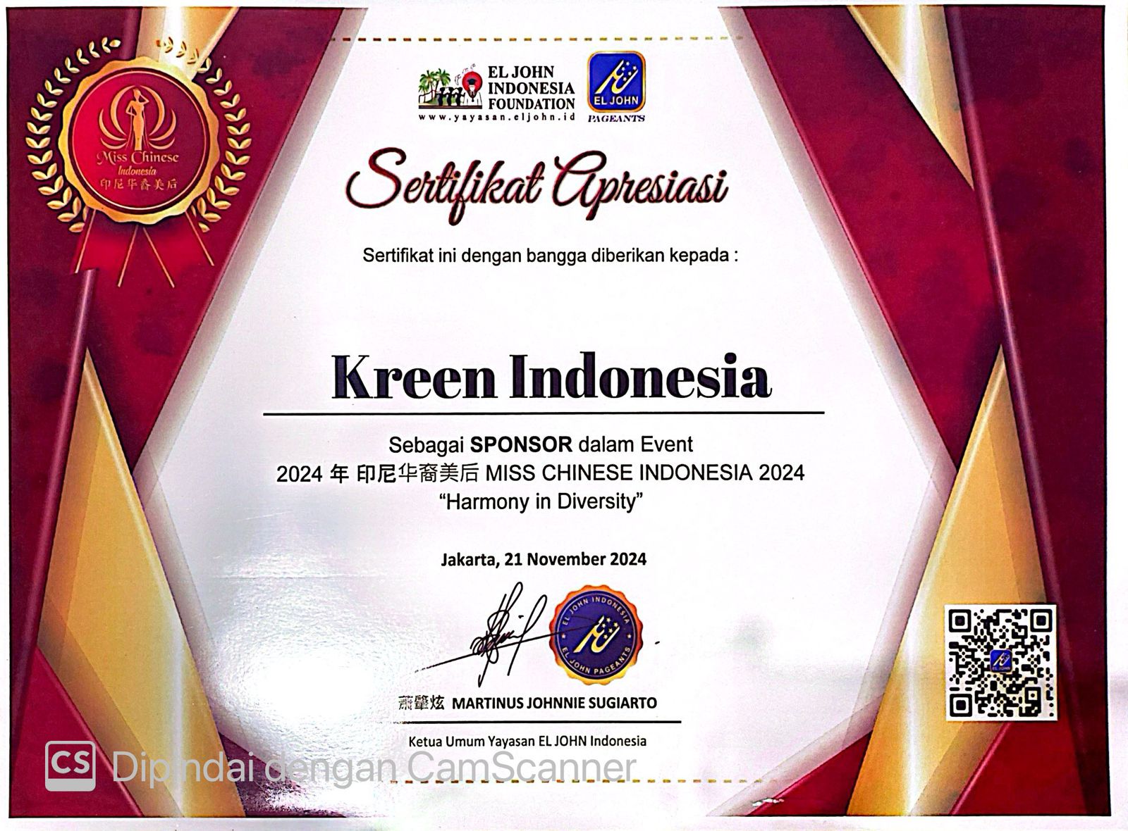 Miss Chinese Indonesia 2024